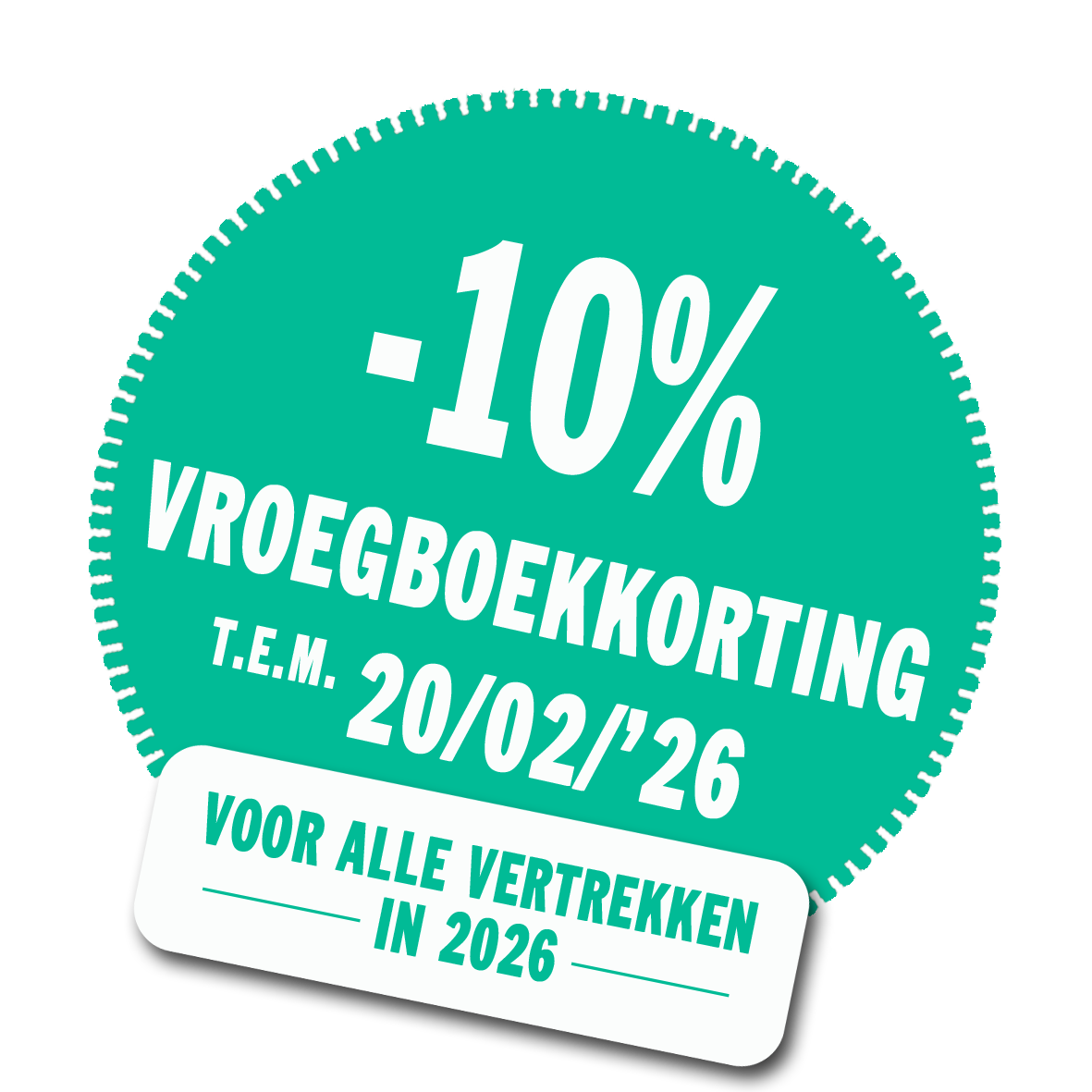 -10% VROEGBOEKKORTING t.e.m. 20/02/2025