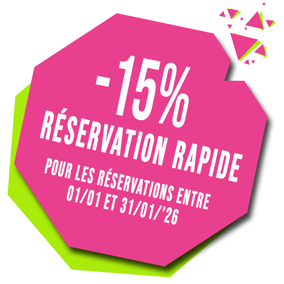 -15% RR réservations entre 01/01 et 31/01/'26