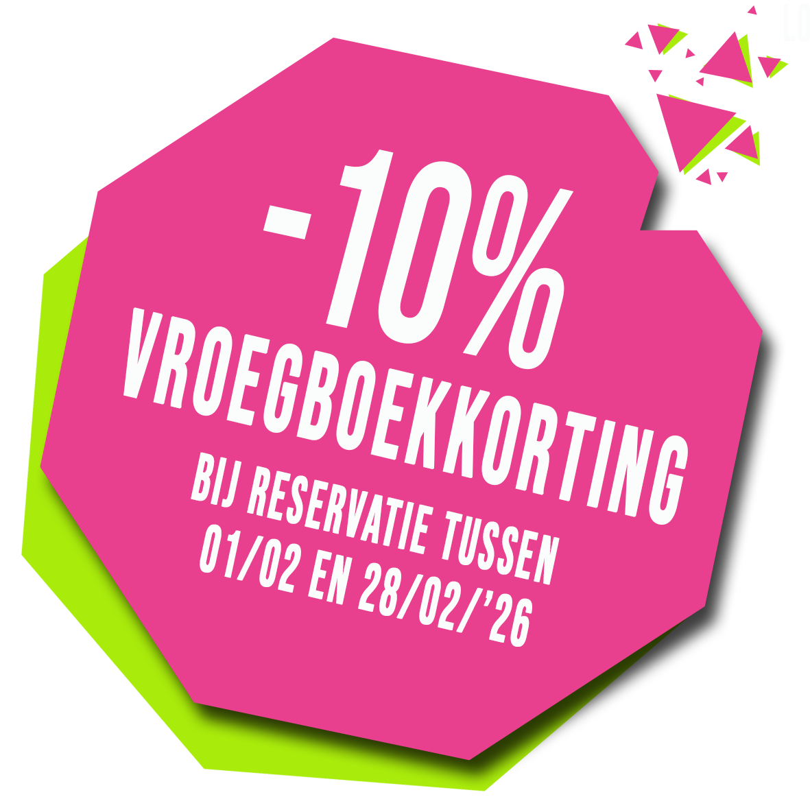 -10% VBK reservaties tussen 01/02 - 28/02/'26